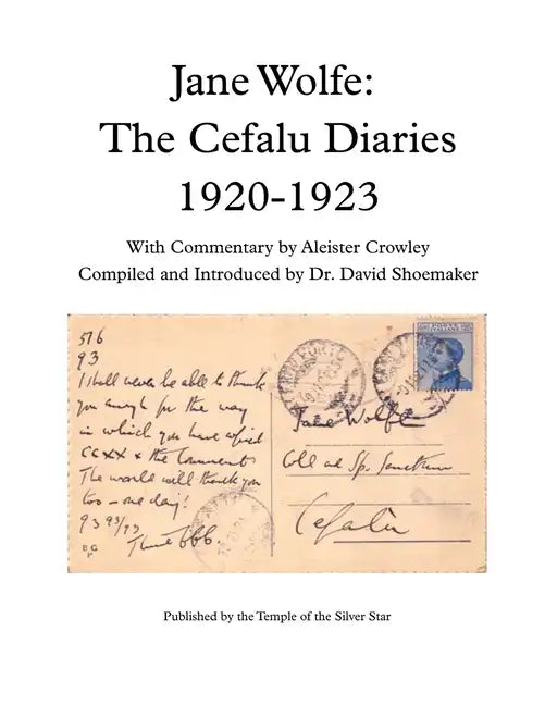 Jane Wolfe: The Cefalu Diaries 1920 - 1923 - Paperback