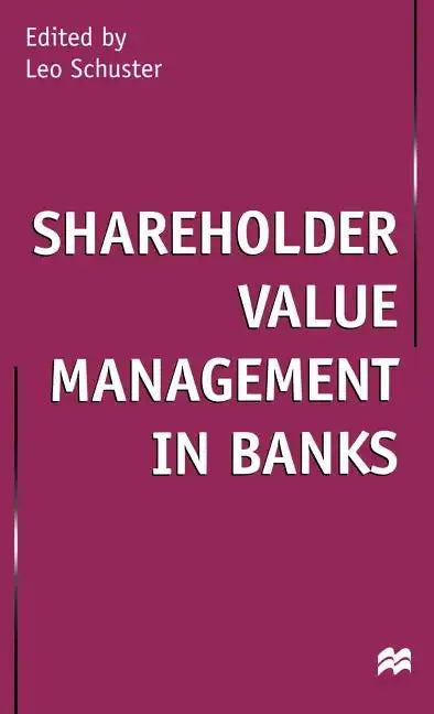 Shareholder Value Management in Banks - Hardcover