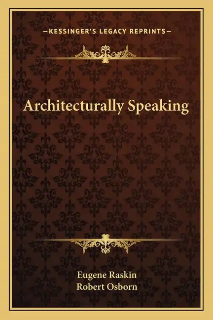 Architecturally Speaking - Paperback