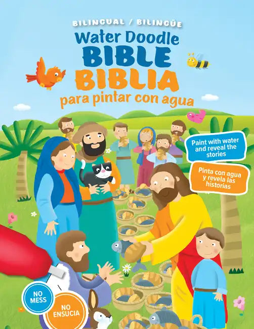 Water Doodle Bible / Biblia Para Pintar Con Agua (Bilingual / Bilingüe) - Board Book