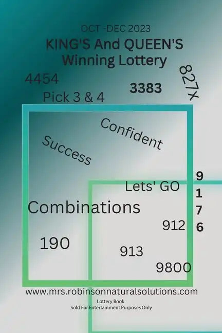 King's And Queen's Winning Lottery: Oct-Dec 2023 - Paperback