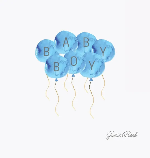 Boy baby shower guest book (Hardback) - Hardcover