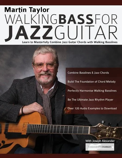 Martin Taylor Walking Basslines for Jazz Guitar - Paperback