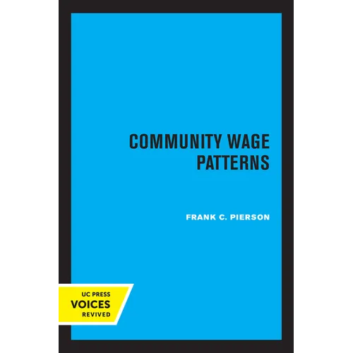 Community Wage Patterns - Paperback