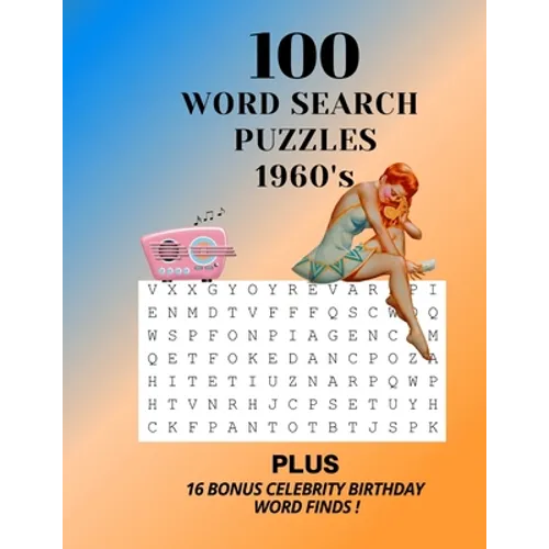 100 Word Search Puzzles - 1960's - Paperback