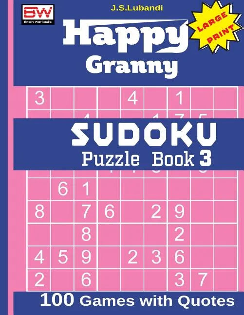 Happy Granny SUDOKU Puzzle Book 3 - Paperback