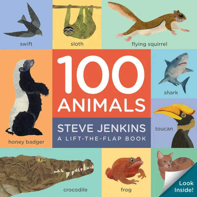 100 Animals Board Book: Lift-The-Flap - Board Book