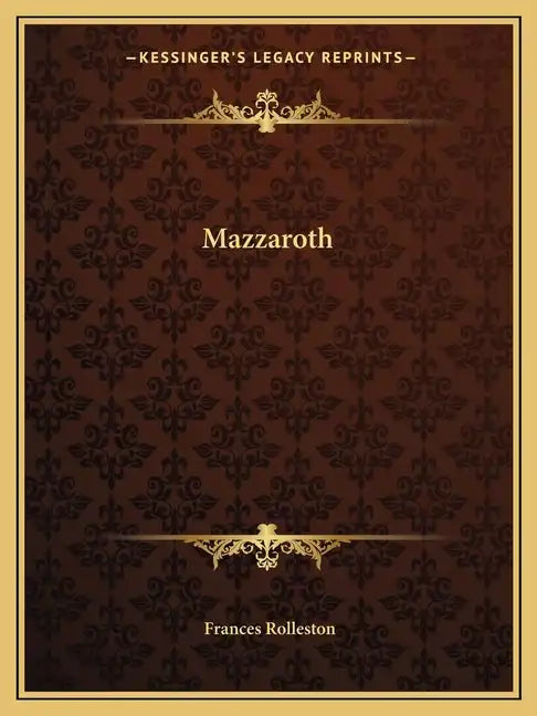 Mazzaroth - Paperback