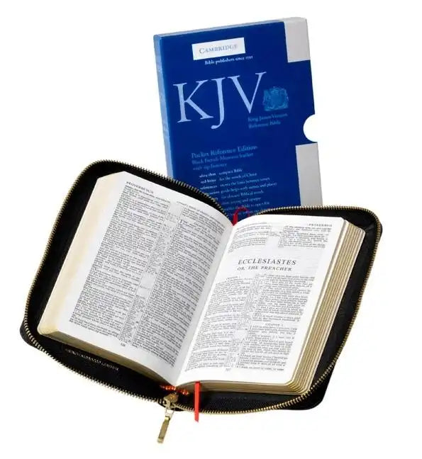 Pocket Reference Bible-KJV-Zipper - Leather