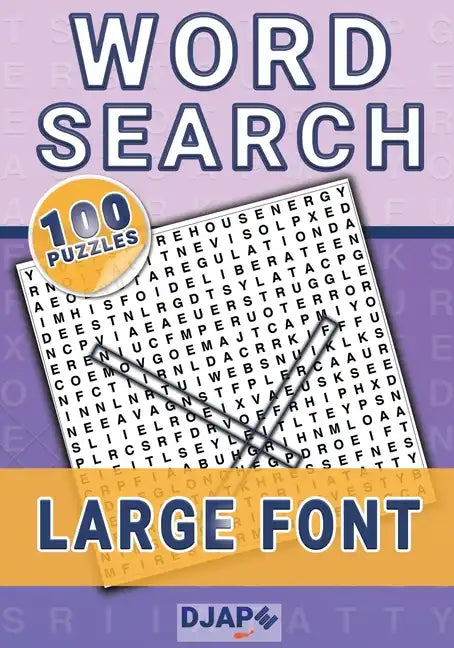 Word Search: 100 puzzles in large font! - Paperback