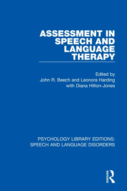 Assessment in Speech and Language Therapy - Paperback