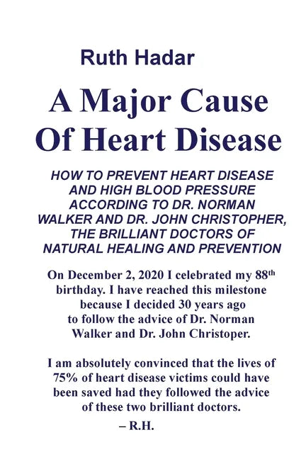 A Major Cause of Heart Disease - Paperback
