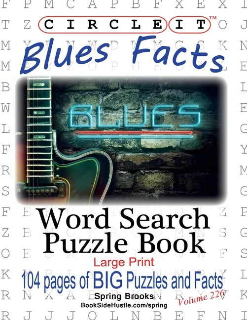 Circle It, Blues Facts, Word Search, Puzzle Book - Paperback