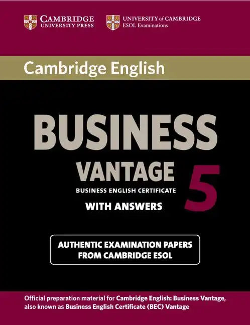 Cambridge English Business 5 Vantage - Paperback