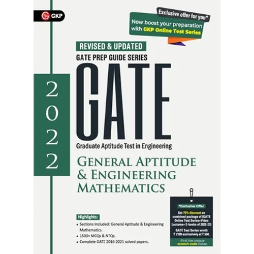 Gate 2022 General Aptitude & Engineering Mathematics Guide - Paperback