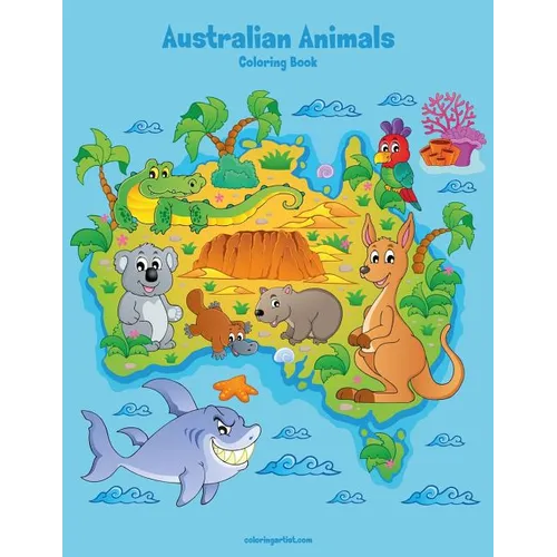 Australian Animals Coloring Book 1 - Paperback