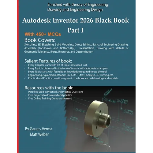 Autodesk Inventor 2026 Black Book Part I - Paperback