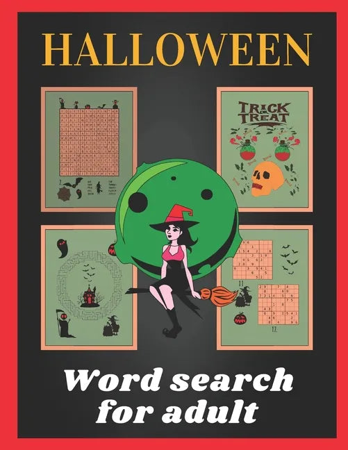 Halloween word search for adult: Halloween puzzle book - Paperback