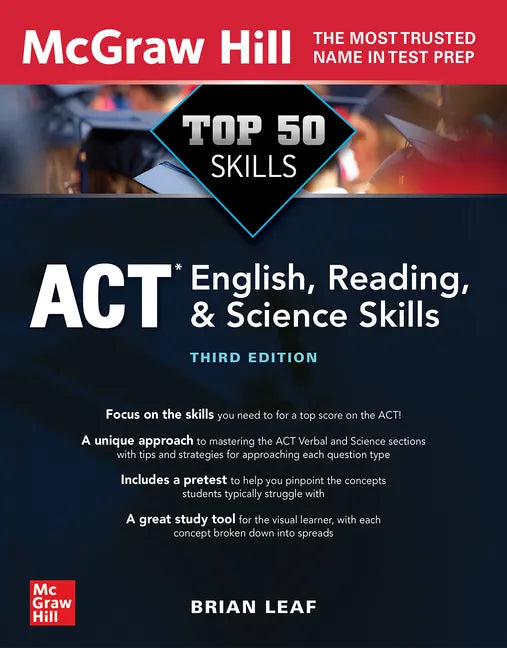 Top 50 ACT English, Reading, and Science Skills, Third Edition - Paperback
