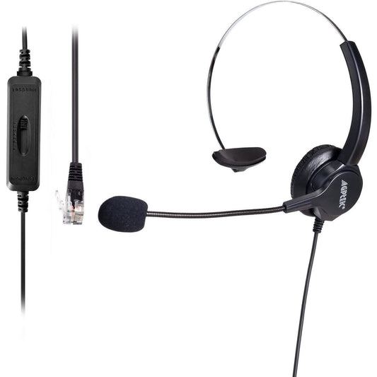 Call Center Hands-Free Noise Cancelling Corded Monaural Headset