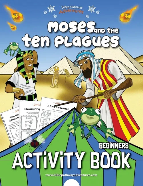 Moses and the Ten Plagues Activity Book - Paperback
