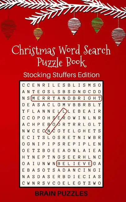 Christmas Word Search Puzzle Book: Stocking Stuffers Edition: Great Gift for Kids and Adults! - Paperback