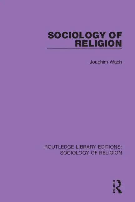 Sociology of Religion - Paperback
