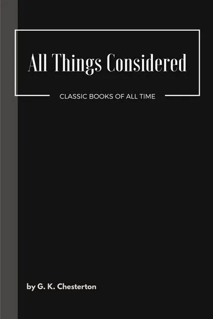 All Things Considered - Paperback