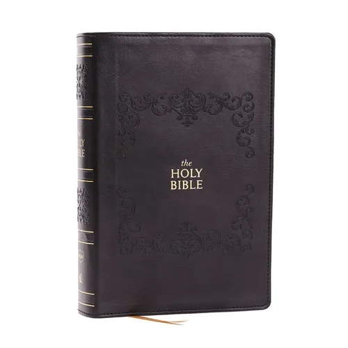 NKJV Bible: Personal Size Giant Print, Black Leathersoft, Holy Bible, Red Letter, Comfort Print: New King James Version - Imitation Leather