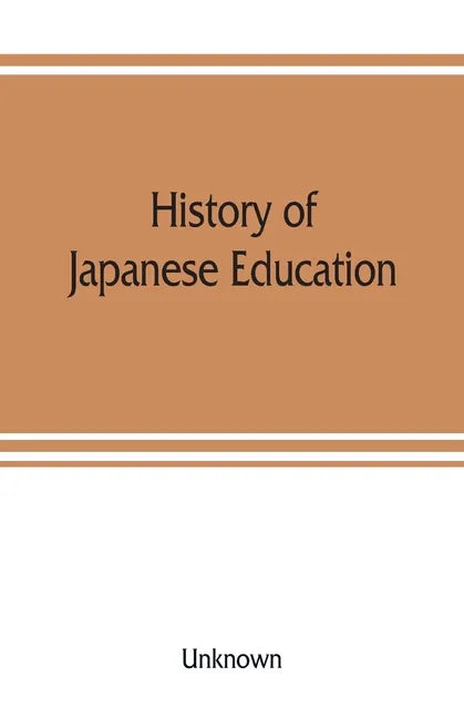 History of Japanese education - Paperback