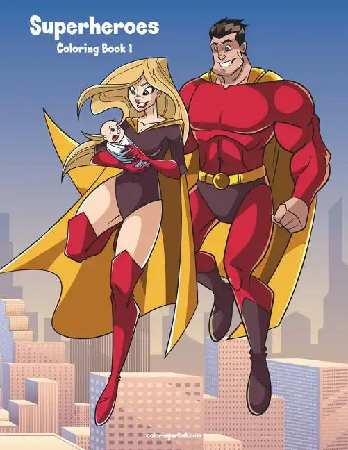 Superheroes Coloring Book 1 - Paperback