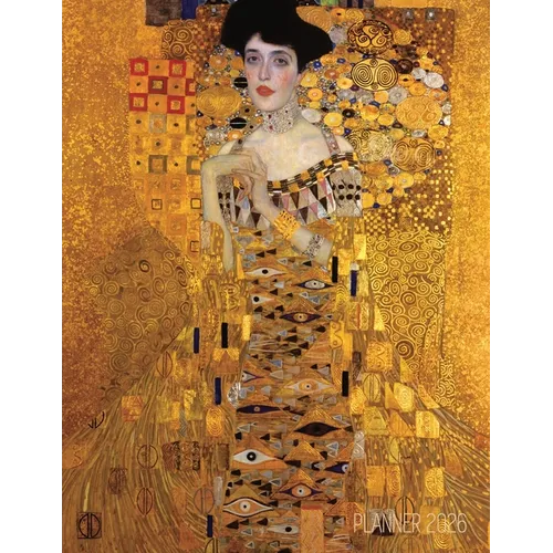 Gustav Klimt Monthly Planner 2026: Portrait of Adele Bloch-Bauer I Gold Art Nouveau Year Agenda: January-December (12 Months) - Paperback
