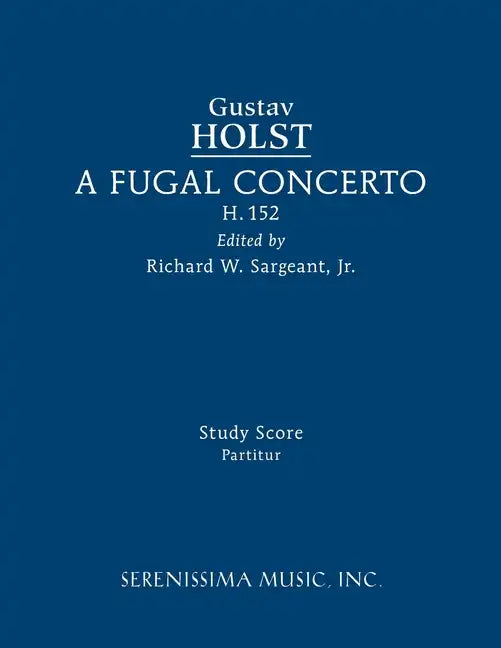 A Fugal Concerto, H.152: Study score - Paperback