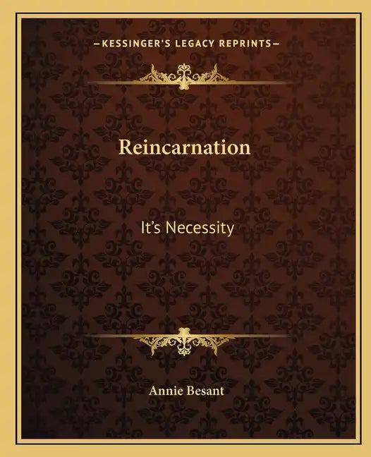Reincarnation: It's Necessity - Paperback