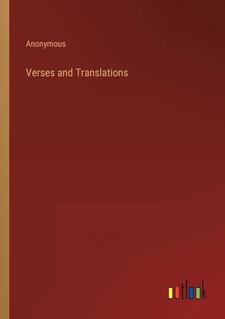 Verses and Translations - Paperback