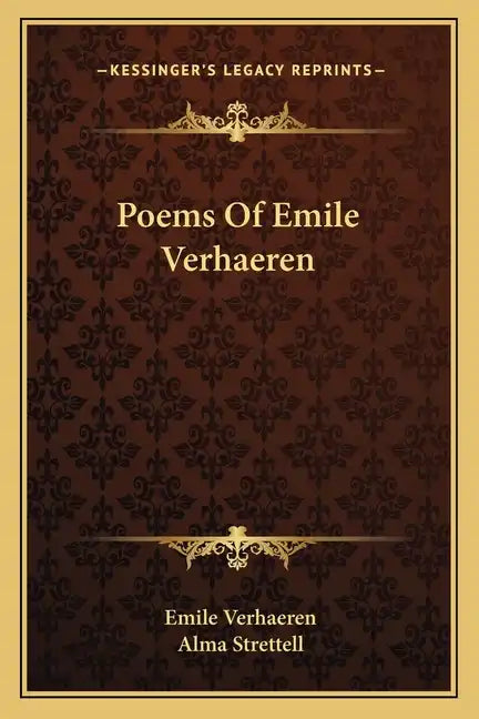 Poems of Emile Verhaeren - Paperback