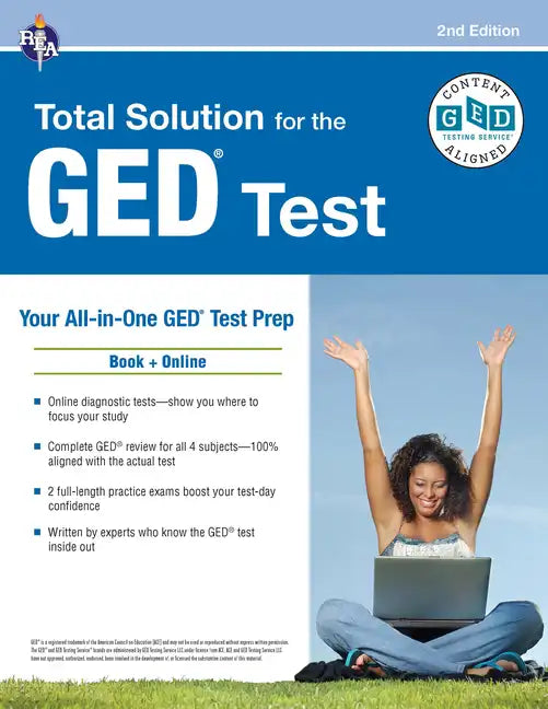 GED Total Solution, for the 2025-2026 GED Test: Certified GED Aligned Prep - Paperback