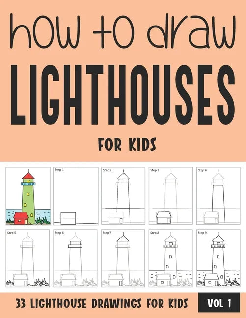 How to Draw Lighthouses for Kids - Vol 1 - Paperback