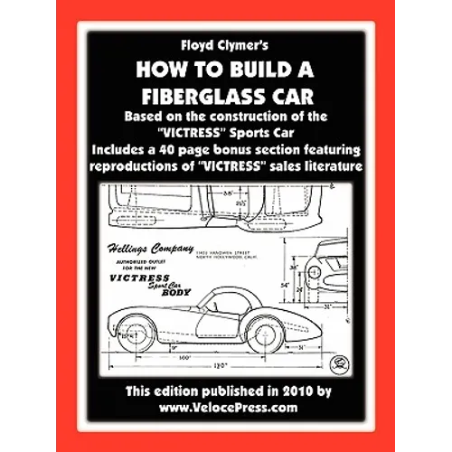 How to Build a Fiberglass Car - Paperback