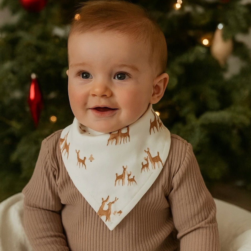 kerchief bib | deer to my heart