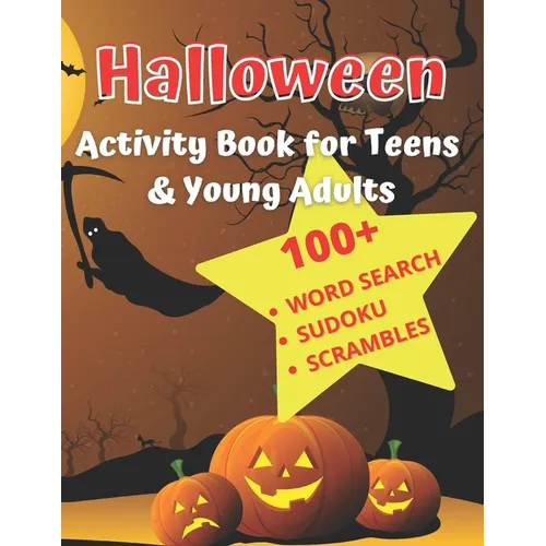 Halloween Activity Book For Teens & Young Adults: A Fall Festival Puzzle Book - Paperback