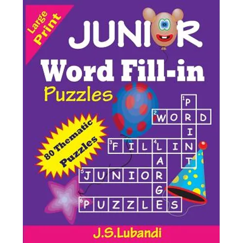 JUNIOR Word Fill-in Puzzles - Paperback