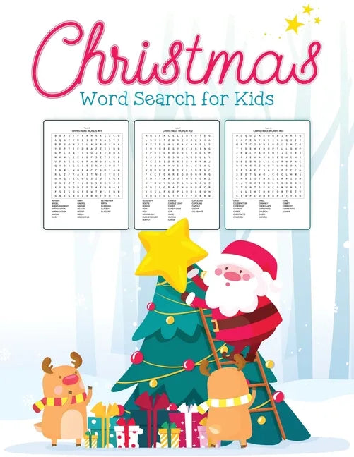 Christmas Word Search For Kids: Puzzle Book Holiday Fun For Adults and Kids Activities Crafts Games - Paperback
