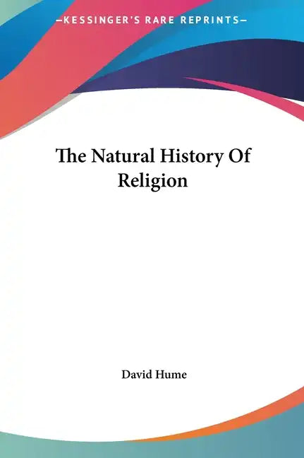 The Natural History Of Religion - Hardcover