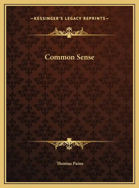 Common Sense - Hardcover