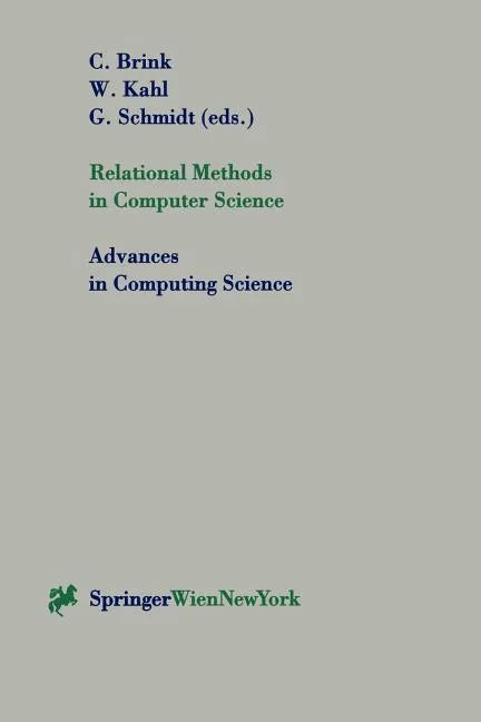 Relational Methods in Computer Science - Paperback