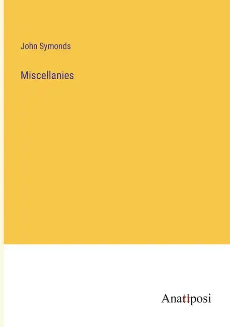 Miscellanies - Paperback