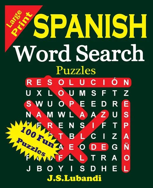 Large Print Spanish Word Search Puzzles - Paperback