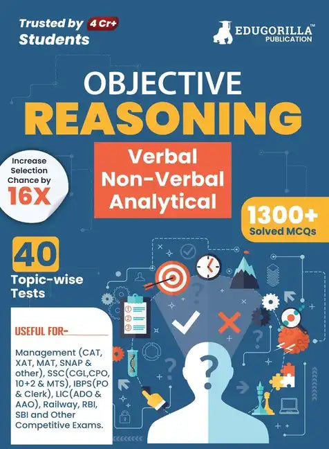 Reasoning: Verbal, Non Verbal & Analytical Book 2023 (English Edition) - 40 Topic-wise Solved Tests (1300 Solved Questions) with - Paperback