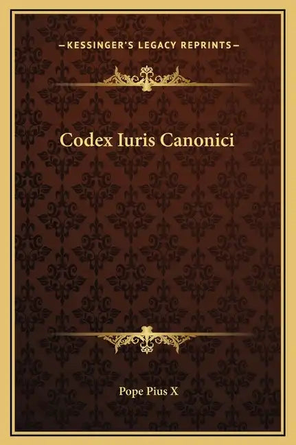 Codex Iuris Canonici - Hardcover